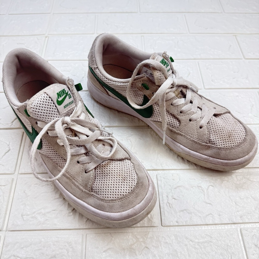 Nike SB Adversary White Pine Green Skate Shoes CJ0887-102 Mens 9